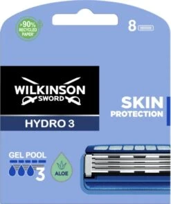 Wilkinson Sword Hydro 3 Scheermesjes Skin Protection 8 Stuks