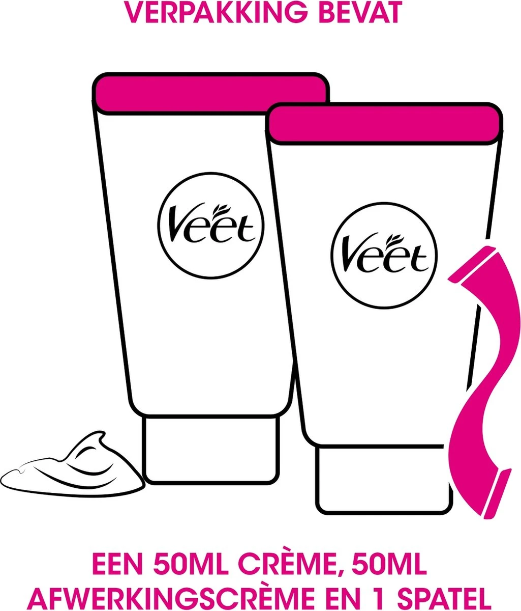Veet - Minima - Ontharingscrème - Gezicht - 2 X 50 Ml 2 Veet - Minima - Ontharingscrème - Gezicht - 2 X 50 Ml - Afbeelding 2