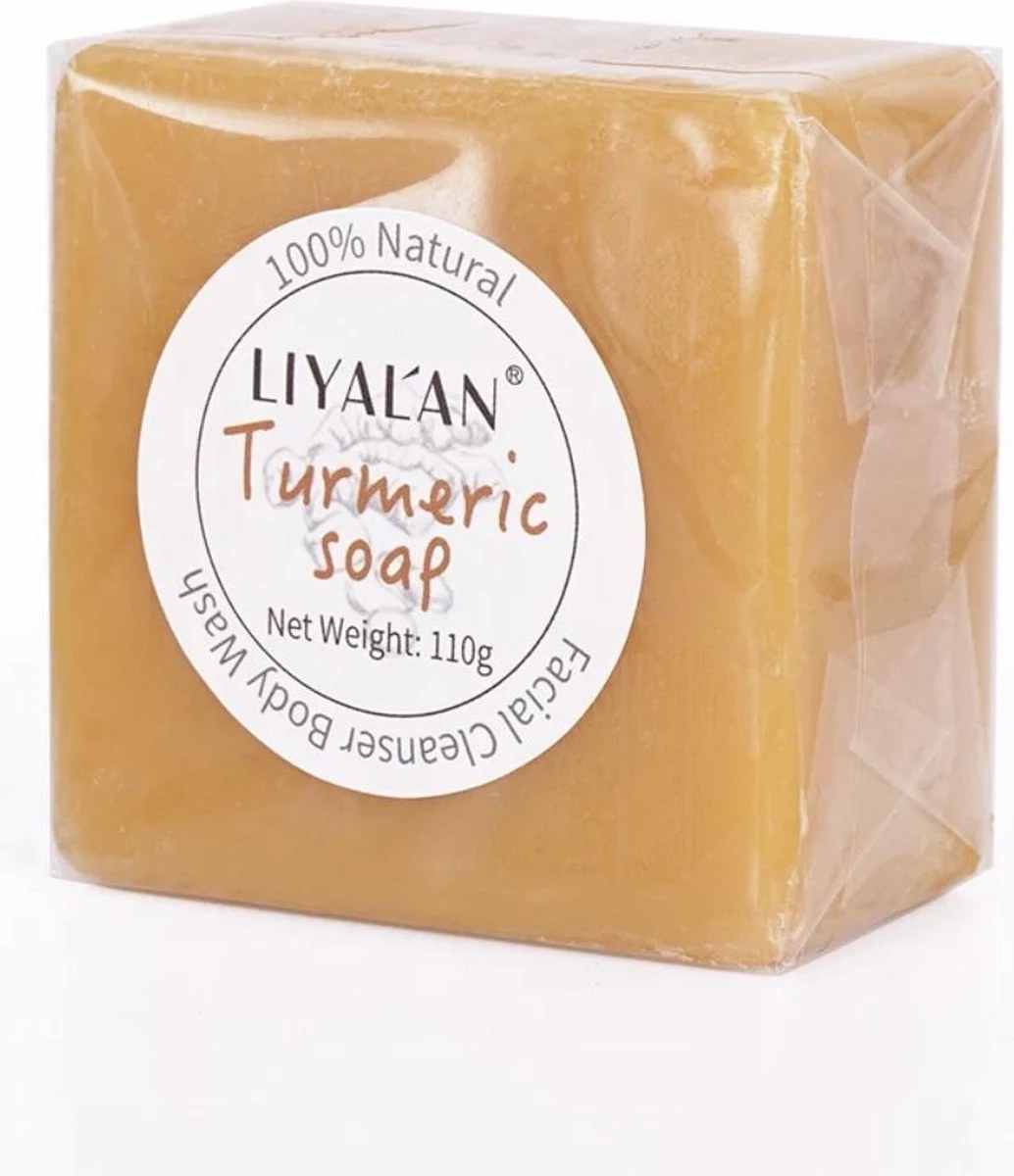 LIYALAN | Turmeric Soap | Kurkuma Zeep | 100% Natuurlijk | Gezichtsreiniging | Lichaamsreiniging | Body Wash | Handzeep | Douchezeep 1 LIYALAN | Turmeric Soap | Kurkuma Zeep | 100% Natuurlijk | Gezichtsreiniging | Lichaamsreiniging | Body Wash | Handzeep | Douchezeep
