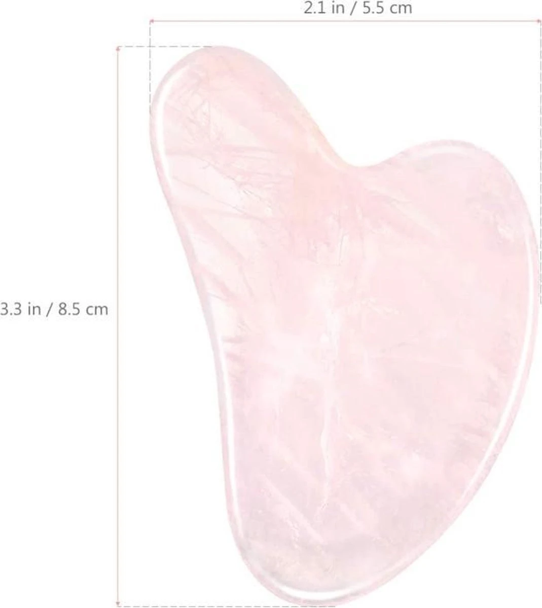 Merkloos Premium Roze Kwarts GuaSha Tool | 100% Echte Rose Quartz | Jade Steen Gezichtstool 10 Merkloos Premium Roze Kwarts GuaSha Tool | 100% Echte Rose Quartz | Jade Steen Gezichtstool - Afbeelding 10