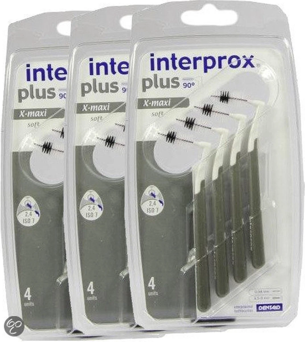 Interprox Plus X-Maxi - 4.5 Tot 9 Mm - Grijs 3 X 4 Stuks - Voordeelpakket 1 Interprox Plus X-Maxi - 4.5 Tot 9 Mm - Grijs 3 X 4 Stuks - Voordeelpakket