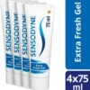 Sensodyne Extra Fresh Gel Tandpasta Voor Gevoelige Tanden 4 X 75 ML