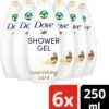 Dove Nourishing Care Douchegel - 6 X 250 Ml - Voordeelverpakking