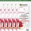 Garnier SkinActive Ampul Sheet Mask Met Watermeloen & Hyaluronzuur Gezichtsmasker - 5 Stuks