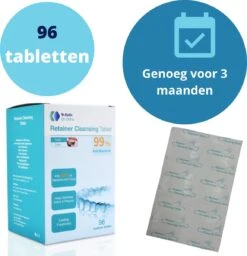 Dr. Ortho Reinigingstabletten 96 Stuks - Bitje - Tanden - Beugel - Kunstgebit - Voordeelverpakking