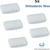 5x Orthodontic Wax - Beugel Wax - Zonder Smaak - Voordeelpak