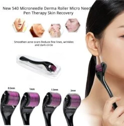 Merkloos Dermaroller 540 Naalden 0.5 Mm - Lichaamborstel - Derma Roller - Voor Betere Huid En Haargroei - Acné En Veroudering -Verzorgingsproducten 1186x1200 8