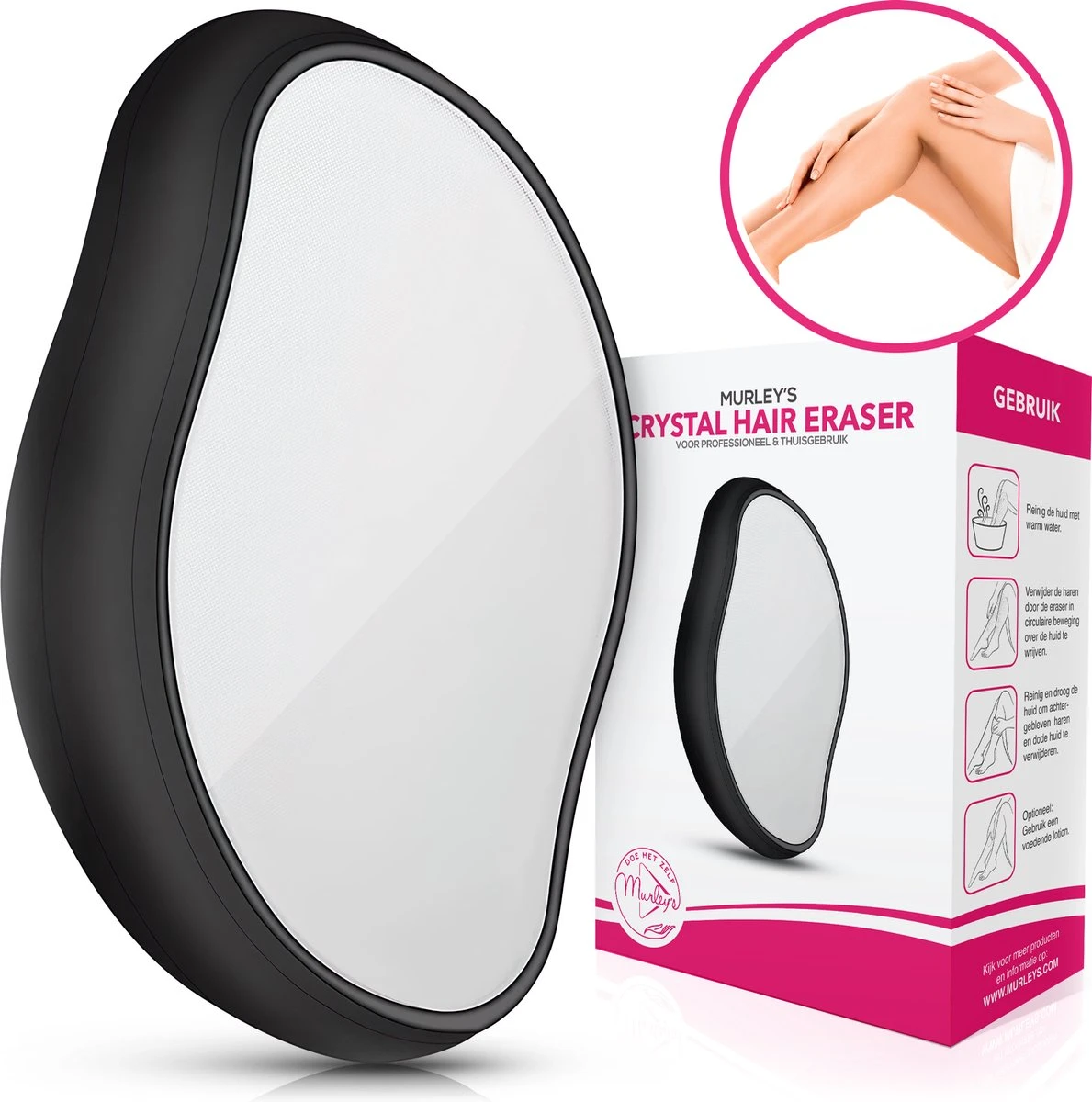 MURLEY’S Crystal Hair Removal - Krystal Remover - Haarverwijderaar - Epilator - Pijnloze En Veilige Ontharing ZWART 1 MURLEY’S Crystal Hair Removal - Krystal Remover - Haarverwijderaar - Epilator - Pijnloze En Veilige Ontharing ZWART