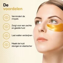 Collageen Oogmasker Tegen Wallen - 20 Paar (40 Stuks) - Gezichtsverzorging - Eye Oog Patches Pads - Goud -Verzorgingsproducten 1196x1200 13
