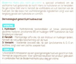 Biodermal Nachtcreme - Hydraplus Nachtcrème Gel Voor De Vochtarme Huid - Nachtcreme - 50ml -Verzorgingsproducten 1200x1012 3