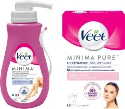 Veet - 450ml Ontharingscreme - Gevoelig 1x400ml - Gezicht Minima 1x50ml - Voordeelverpakking