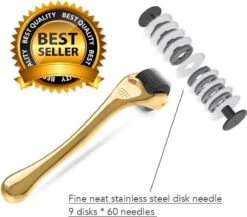 Merkloos Titanium Dermaroller 1.5 Mm Micro Naaldjes Goud Gezichtsroller Acne Rimpels Cellulitis Littekens Striae Haargroei 9 Merkloos Titanium Dermaroller 1.5 Mm Micro Naaldjes Goud Gezichtsroller Acne Rimpels Cellulitis Littekens Striae Haargroei -Verzorgingsproducten 1200x1054