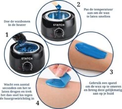 STATCH Wax Apparaat Ontharing Set Met 500 Gram Wax Bonen En 25 Houten Spatels - 13 STATCH Wax Apparaat Ontharing Set Met 500 Gram Wax Bonen En 25 Houten Spatels - -Verzorgingsproducten 1200x1074 2