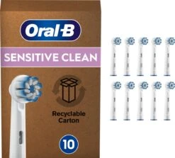 Oral B Oral-B Sensitive Clean - Met CleanMaximiser-technologie - Opzetborstels - 10 Stuks - Brievenbusverpakking