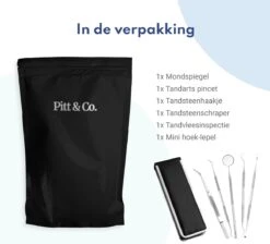 Tandarts Setje - Professioneel - Tandsteen Verwijderaar – Mondspiegel – Tandartshaakje – Tandsteenhaakje - Gebitsverzorging – Inclusief Luxe Etui - 6-delig - RVS -Verzorgingsproducten 1200x1087 24