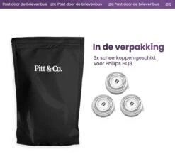 3 Scheerkoppen Geschikt Voor Philips HQ8/50 – Scheerkoppen Set – Scheer Opzetkoppen – Voor Phillips HQ8 - Shaving Blades – 3 Stuks -Verzorgingsproducten 1200x1087 7