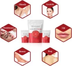 Rostem® Luxe Harskorrels - Hard Wax Beans - Hotwax - Wax Bonen - Strawberry 1KG - Incl. 10 Spatels -Verzorgingsproducten 1200x1093 2