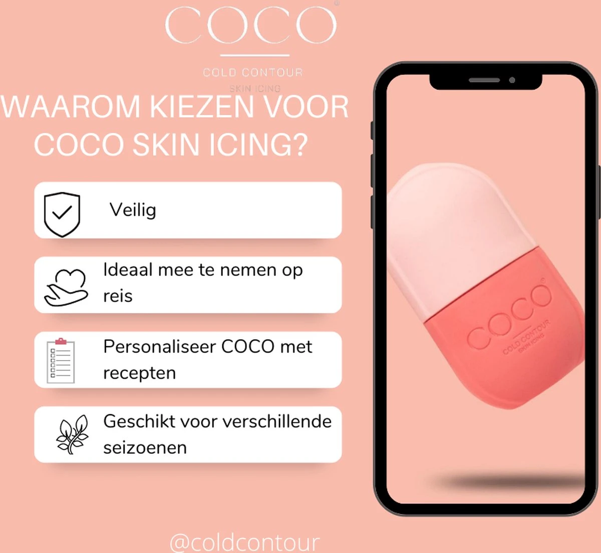 COLDCONTOUR - Skin Ice Roller Gezicht- Facial Icing- Roze - Aftersun- Cadeautip - Anti Rimpel- Ice Globes - Ijs Gezicht - Gezichtsmassage Roller - Huidverjongingsapparaat - Anti Aging- Cadeau 19 COLDCONTOUR - Skin Ice Roller Gezicht- Facial Icing- Roze - Aftersun- Cadeautip - Anti Rimpel- Ice Globes - Ijs Gezicht - Gezichtsmassage Roller - Huidverjongingsapparaat - Anti Aging- Cadeau - Afbeelding 19