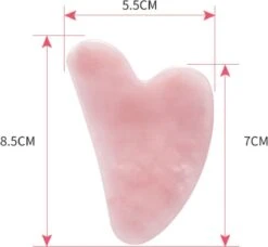 Merkloos Guasha© - Gua Sha Rozenkwarts Schraper - Massagehulpmiddel – Gezichtsmassage – Massage -Verzorgingsproducten 1200x1106 6