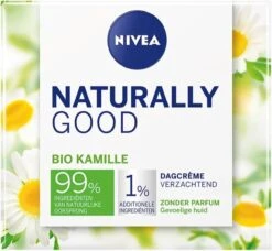 Nivea Naturally Good Dagcrème Gevoelige Huid - 50 Ml - Met Bio Kamille -Verzorgingsproducten 1200x1108 3