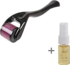 Dermaroller 0.5 Mm Titaniumnaalden Met GRATIS Arganolie | Derma Roller 540 Naalden | Bestrijdt Acne Littekens, Pigmentvlekken, Rimpels & Grove Porien -Verzorgingsproducten 1200x1110 2