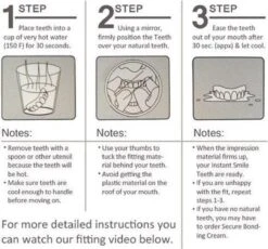 Kunstgebit InstantSmile - Medium - Boven Gebit - Goedkope Kunstgebit- Met Bijgeleverde Vulling -Verzorgingsproducten 1200x1119 4