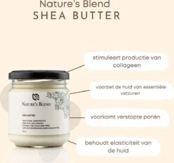 Nature's Blend - Shea Butter - Puur & Ongeraffineerd - 200 Ml - Huid En Lichaam -Verzorgingsproducten 1200x1127 1