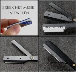 Bolano® Premium Shavette Open Scheermes Brown Wood + 50 Single Edge Scheermesjes - Klassiek Barbiersmes Straight Razor Voor Mannen - Cut Throat Razor Nekmes - Klassiek Klap Scheermes - Safety Razor Feather Mes -Verzorgingsproducten 1200x1134 4