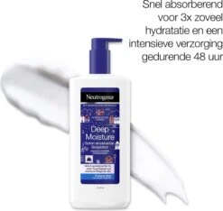 Neutrogena Deep Moisture Snel Absorberende Bodylotion, Noorse Formule, Bodycrème, Droge Huid, 2 X 400 Ml -Verzorgingsproducten 1200x1138
