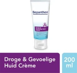 Bepanthen Droge & Gevoelige Huid Creme - Snel Intrekkend En Hydraterend - Met Niacinamide Zonder Parfum - Droge, Gevoelige Huid - 200 Ml -Verzorgingsproducten 1200x1141