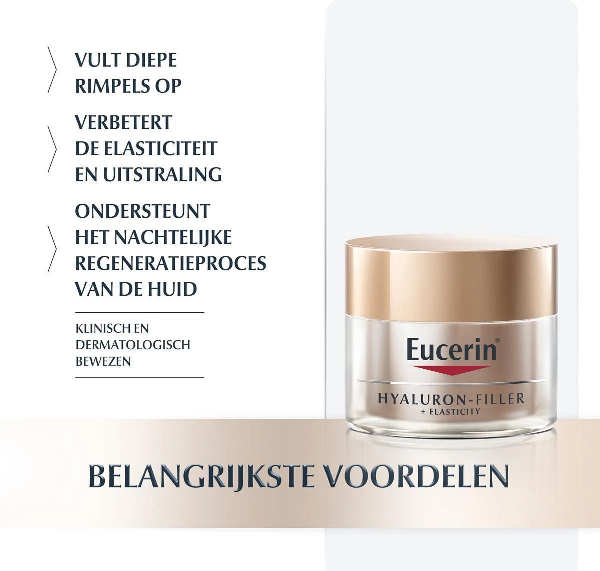 Eucerin Hyaluron-Filler + Elasticity Nachtcrème - 50 Ml 8 Eucerin Hyaluron-Filler + Elasticity Nachtcrème - 50 Ml - Afbeelding 8