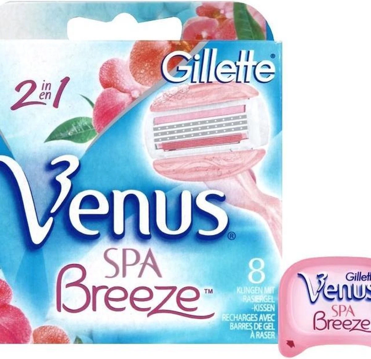 Gillette Venus Comfortglide Spa Breeze Scheermesjes Voor Vrouwen - 8 Navulmesjes 7 Gillette Venus Comfortglide Spa Breeze Scheermesjes Voor Vrouwen - 8 Navulmesjes - Afbeelding 7