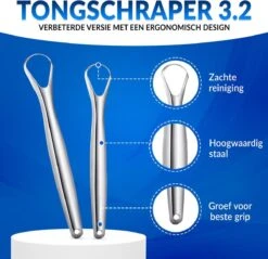 RVS Tongschraper Set - 4 Stuks - Mondverzorging - Tongreiniger, Tongborstel & Tong Schraper -Verzorgingsproducten 1200x1162 9