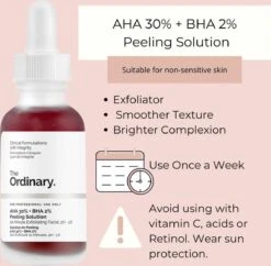 The Ordinary Exfoliant Peeling AHA 30% - BHA 2% - Vitamine B5 - Serum - 30 Ml -Verzorgingsproducten 1200x1177 7