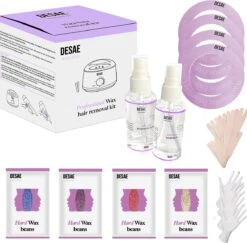 Premium Wax Set Inclusief 400gr Wax Bonen - Pre- & After-Wax Spray - 20 Aanbreng Spatels -Verzorgingsproducten 1200x1179 3