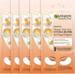 Garnier SkinActive Tissue Oogmasker - 5 Stuks - Sinaasappelsap En Hyaluronzuur - Voordeelverpakking 16 Garnier SkinActive Tissue Oogmasker - 5 Stuks - Sinaasappelsap En Hyaluronzuur - Voordeelverpakking -Verzorgingsproducten 1200x1184 7