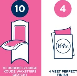 Veet - Easy-Gel Wax - Ontharingsstrips - Gezicht - Gevoelige Huid - 2 X 20 Stuks -Verzorgingsproducten 1200x1185