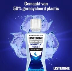 LISTERINE Nightly Reset Milde Smaak, Mondspoeling Met RAPID-FUSHION -technologie Voor Gebruik Tijdens De Nacht, Hermineraliseert Het Tandglazuur, 3 X 400 Ml -Verzorgingsproducten 1200x1186 7