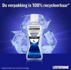 LISTERINE Nightly Reset Milde Smaak, Mondspoeling Met RAPID-FUSHION -technologie Voor Gebruik Tijdens De Nacht, Hermineraliseert Het Tandglazuur, 3 X 400 Ml -Verzorgingsproducten 1200x1188 10