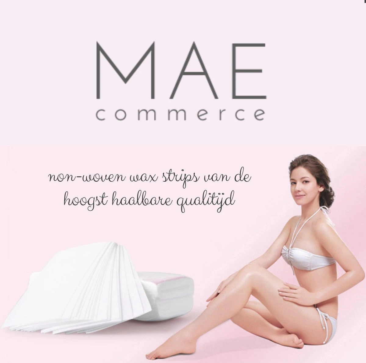 MAE® Wax Strips - Harsstrips - Ontharen - Ontharingsstrips - Nonwoven - Waxstrips - Non Woven - Wax Epilator - Voor Het Doeltreffend Verwijderen Van Ongewenste Haartjes - 100 Stuks 5 MAE® Wax Strips - Harsstrips - Ontharen - Ontharingsstrips - Nonwoven - Waxstrips - Non Woven - Wax Epilator - Voor Het Doeltreffend Verwijderen Van Ongewenste Haartjes - 100 Stuks - Afbeelding 5