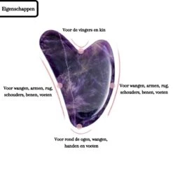 Demiracle® Pure Amethist Gua Sha – Schraper - Massagehulpmiddel – Gezichtsmassage – Massage – Jade Roller - Face Roller - Ontspanning -Verzorgingsproducten 1200x1200 1060