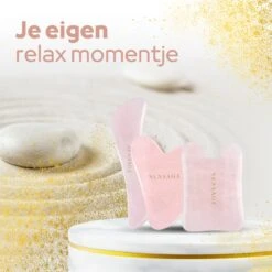 Sensage Gua Sha Set | 3-Delige Massage Set | 100% Natuurlijke Rozenkwarts Guasha Steen | Relax Anti Aging | Huidverzorging | Ontspanning | Gezichtsmassage | Lekkerder In Je Vel -Verzorgingsproducten 1200x1200 1065
