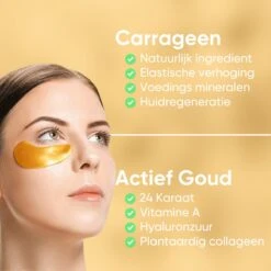 LifeProducts4You Oogmasker 60 Stuks - Eye Pads - Oogmasker Wallen - Gezichtsverzorging - Gezichtsmaskers Verzorging - Anti Wallen En Donkere Kringen - Oog Patches - 24 K Goud - Collageen -Verzorgingsproducten 1200x1200 1094