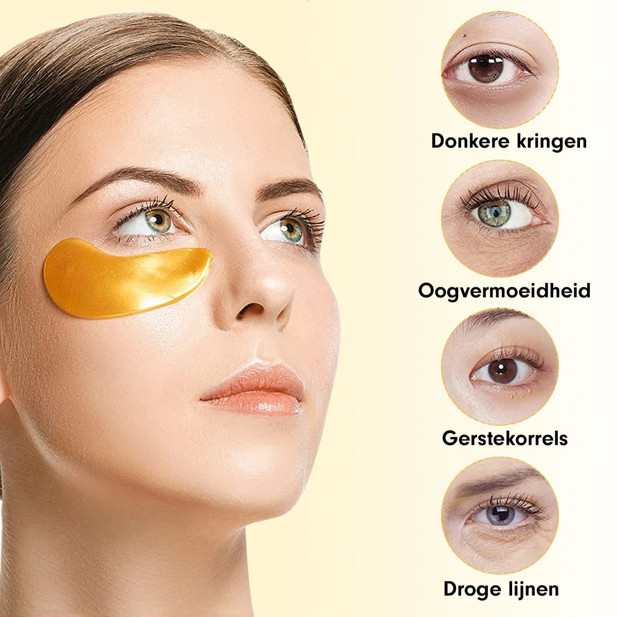 Collageen Oogmasker Luxovita - Wallen Wegwerken/Donkere Kringen/Rimpels - Hydraterend - 24k Goud Oog Masker - Eye Pads - Gel Oogmaskers - 60 Stuks 6 Collageen Oogmasker Luxovita - Wallen Wegwerken/Donkere Kringen/Rimpels - Hydraterend - 24k Goud Oog Masker - Eye Pads - Gel Oogmaskers - 60 Stuks - Afbeelding 6