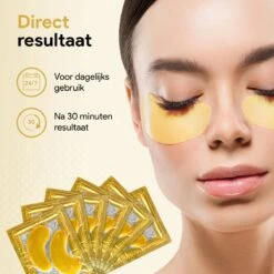 Collageen Oogmasker Tegen Wallen - 20 Paar (40 Stuks) - Gezichtsverzorging - Eye Oog Patches Pads - Goud -Verzorgingsproducten 1200x1200 1119