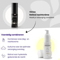 Vicius® - Nachtcrème Voor Vrouwen - Retinol - Anti Rimpel Crème - Hydraterende Gezichtscrème - 50ml -Verzorgingsproducten 1200x1200 1130