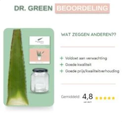 Dr. Green® 1x- Aloë Vera Blad - MAAK GEL IN 3 MINUTEN - 100% Puur - Biologisch -Verzorgingsproducten 1200x1200 114