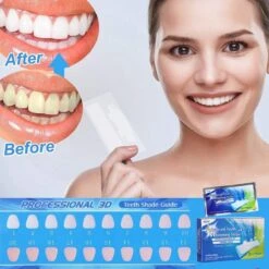 Merkloos Tanden Bleken - Witte Tanden - 5D White Teeth Whitening Strips - Teeth Whitening Strips - 28x Tandenbleek Strips - Zonder Peroxide (0%) -Verzorgingsproducten 1200x1200 1196