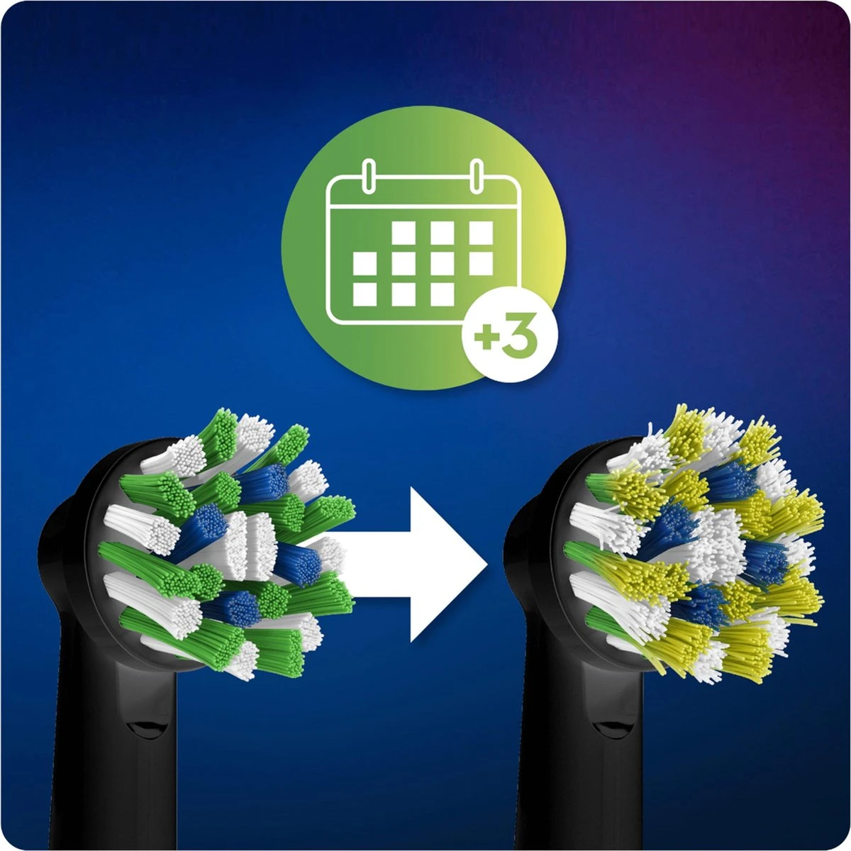 Oral B Oral-B CrossAction - Met CleanMaximiser-technologie - Opzetborstels - Zwart - 8 Stuks 10 Oral B Oral-B CrossAction - Met CleanMaximiser-technologie - Opzetborstels - Zwart - 8 Stuks - Afbeelding 10