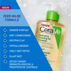 CeraVe - Hydrating Foaming Oil Cleanser - Voor Normale Tot Droge Huid - 236ml 15 CeraVe - Hydrating Foaming Oil Cleanser - Voor Normale Tot Droge Huid - 236ml -Verzorgingsproducten 1200x1200 127